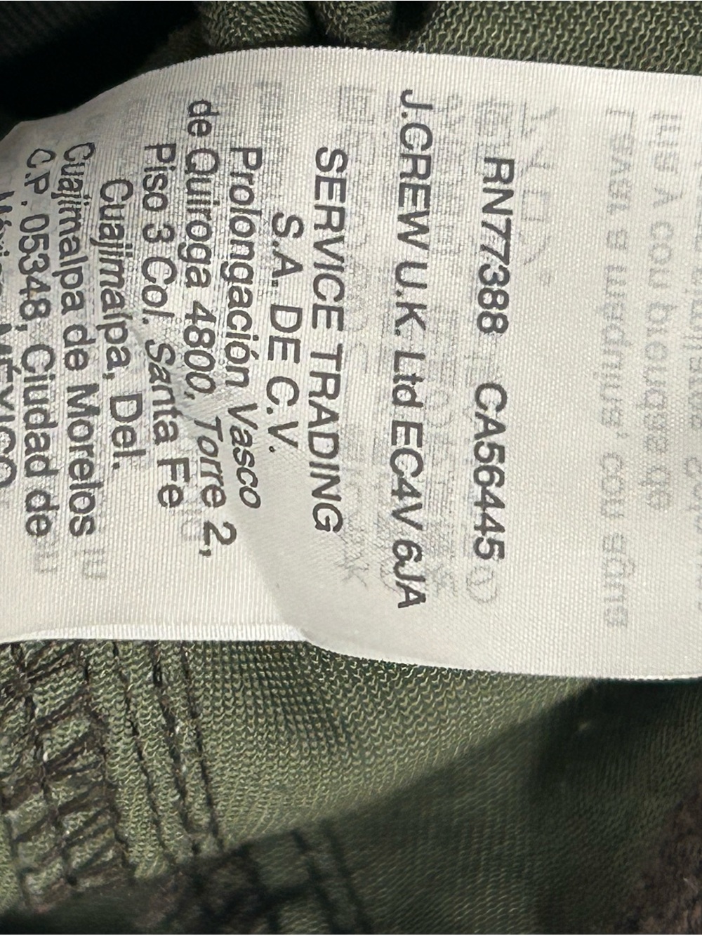 J.Crew Women's Downtown Field Jacket Military Green Utility Gold Hardware Sz M - Picture 8 of 9
